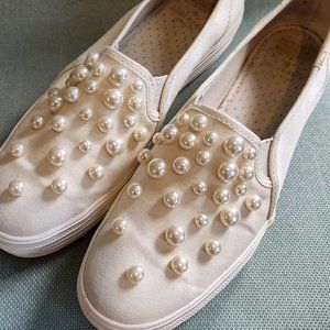 Keds for Kate Spade New York Triple Decker Pearl Shoe Size 9